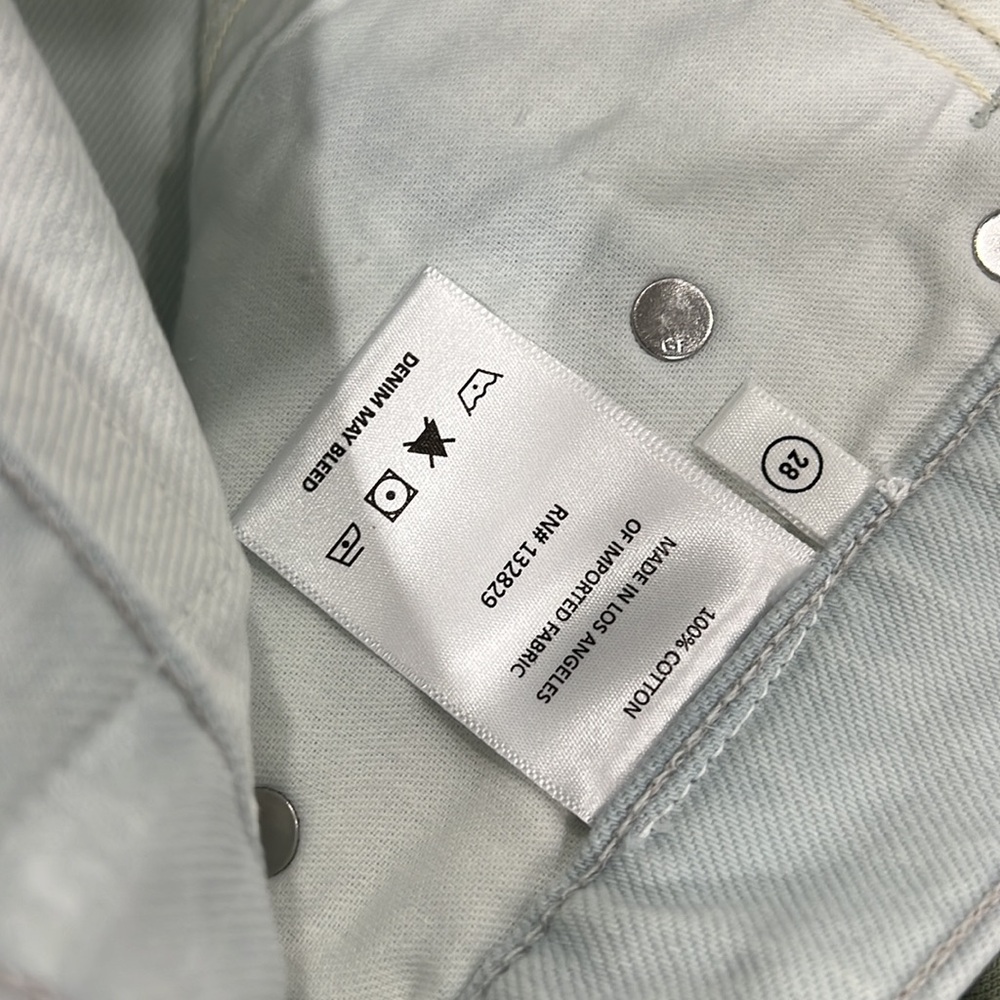 Grlfrnd Brooklyn high rise straight jeans in zuma 28 - Picture 8 of 12